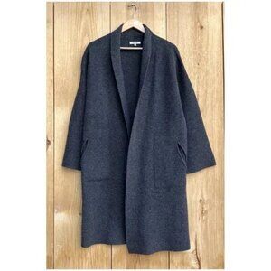 Madewell Charcoal Wool Long Cardigan Duster Sz Medium